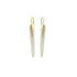 sterling silver and 18k rose gold long totem earrings