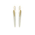 sterling silver and 18k yellow gold long totem earrings