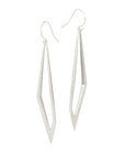 sterling silver hedron dangle earrings