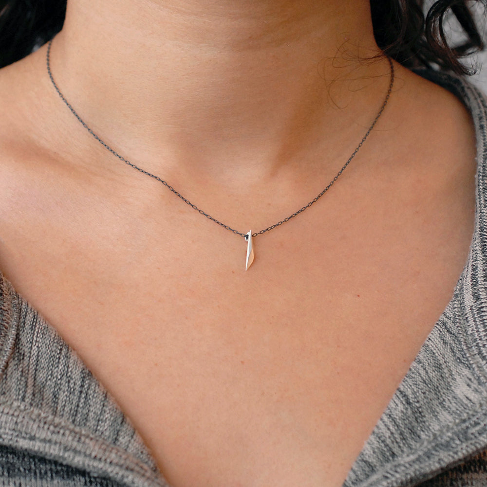  vertical shard necklace