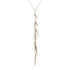 18k yellow gold small point long drop necklace
