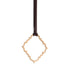 14k yellow gold on 34" leather cord portail pendant