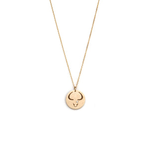 Taurus / 14k yellow gold / 14 karat gold zodiac charms
