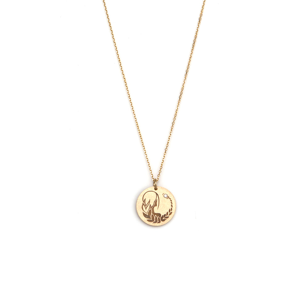 Virgo / 14k yellow gold / 14 karat gold zodiac charms