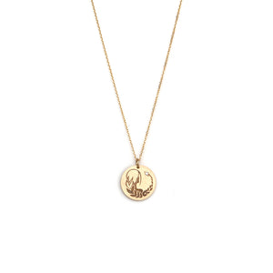 Virgo / 14k yellow gold / 14 karat gold zodiac charms