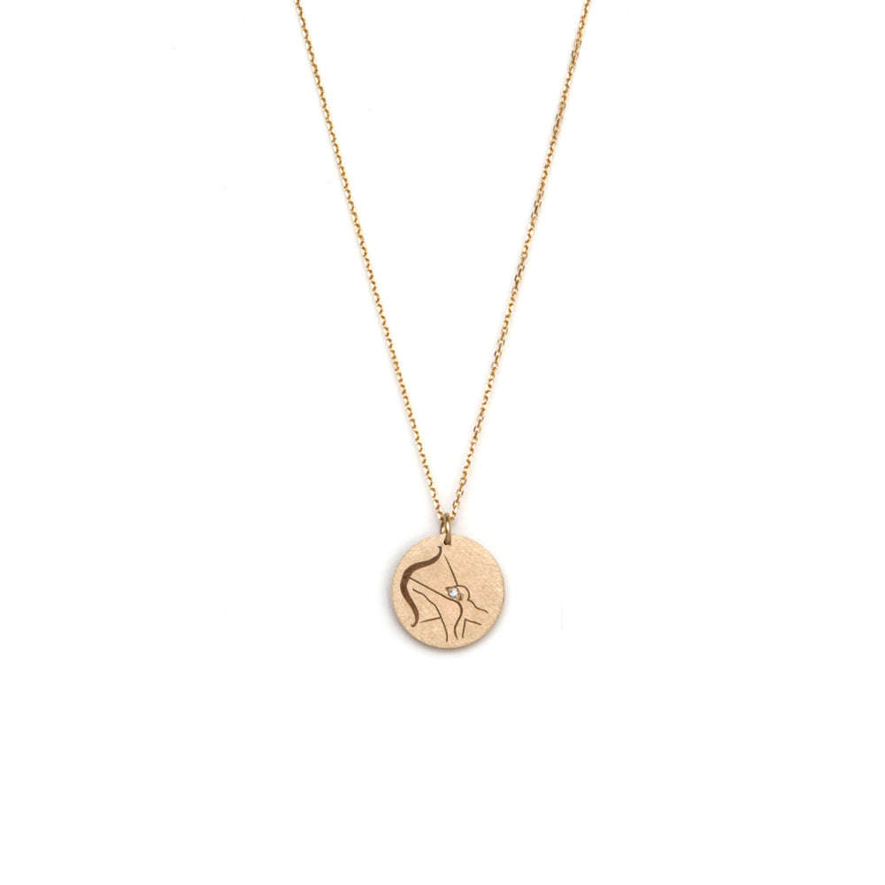 Sagittarius / 14k yellow gold / 14 karat gold zodiac charms -olde version