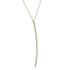 14k yellow gold long stake pendant
