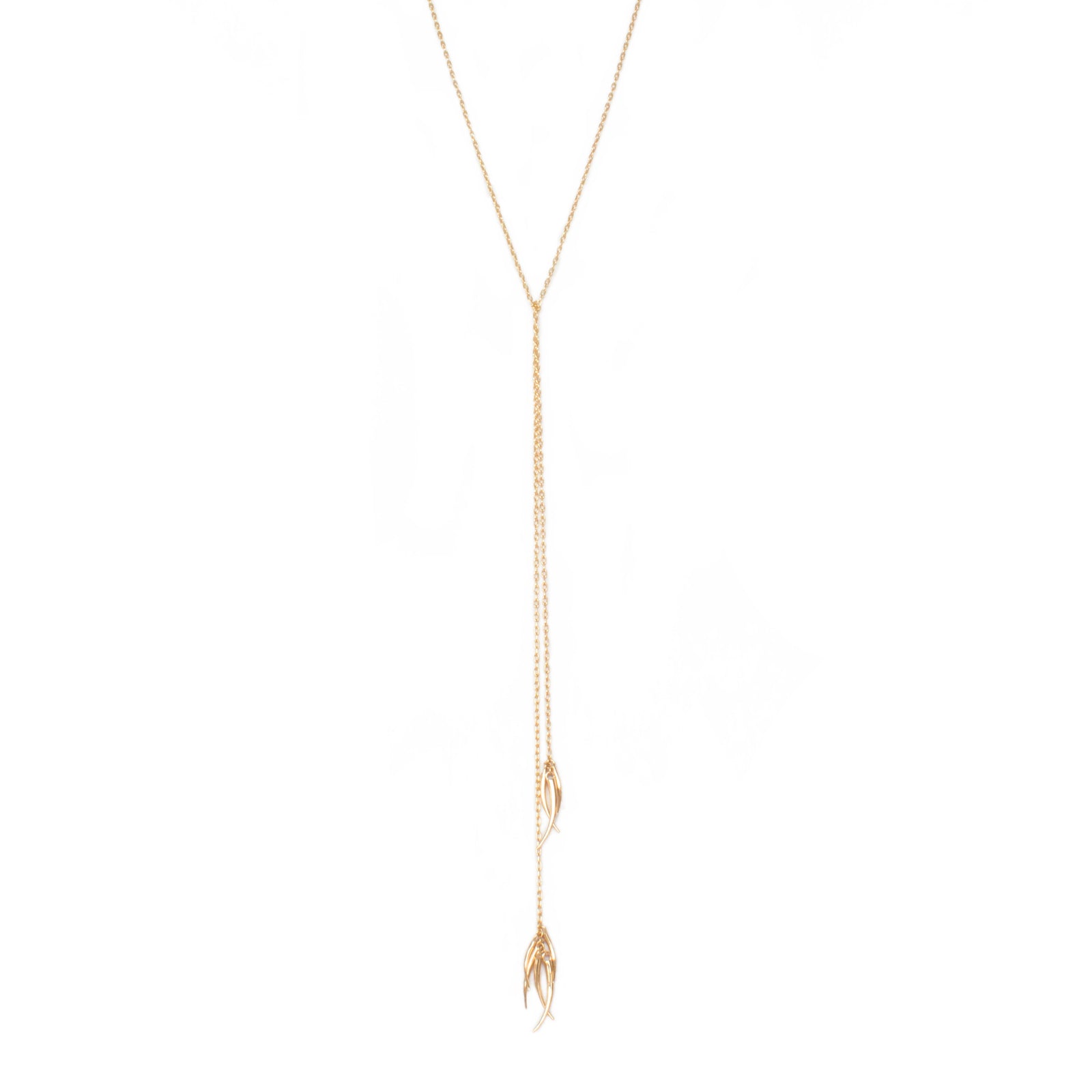 14k yellow gold ankole tassle sautoir