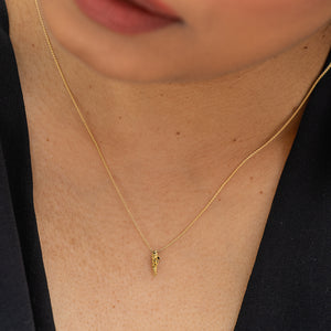  raw gold necklace