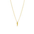 daggar/18" raw gold necklace