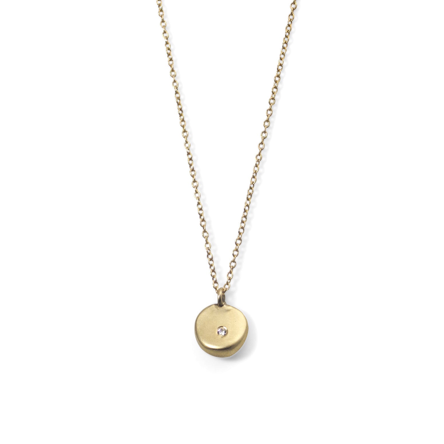  round wedge necklace