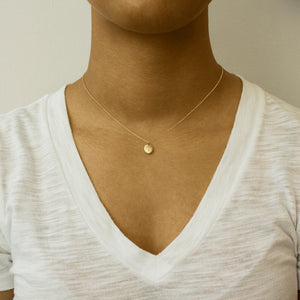  round wedge necklace