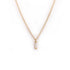 Default Title vertical baguette diamond necklace