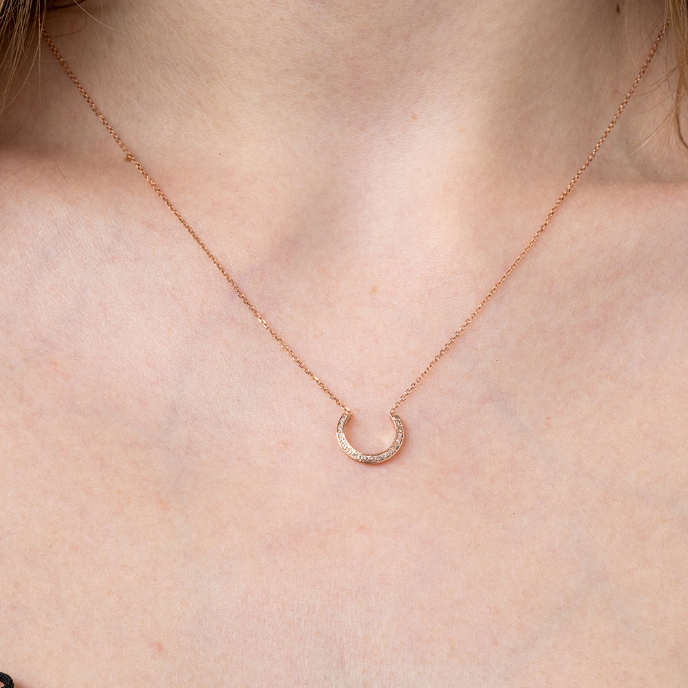  diamond crescent necklace