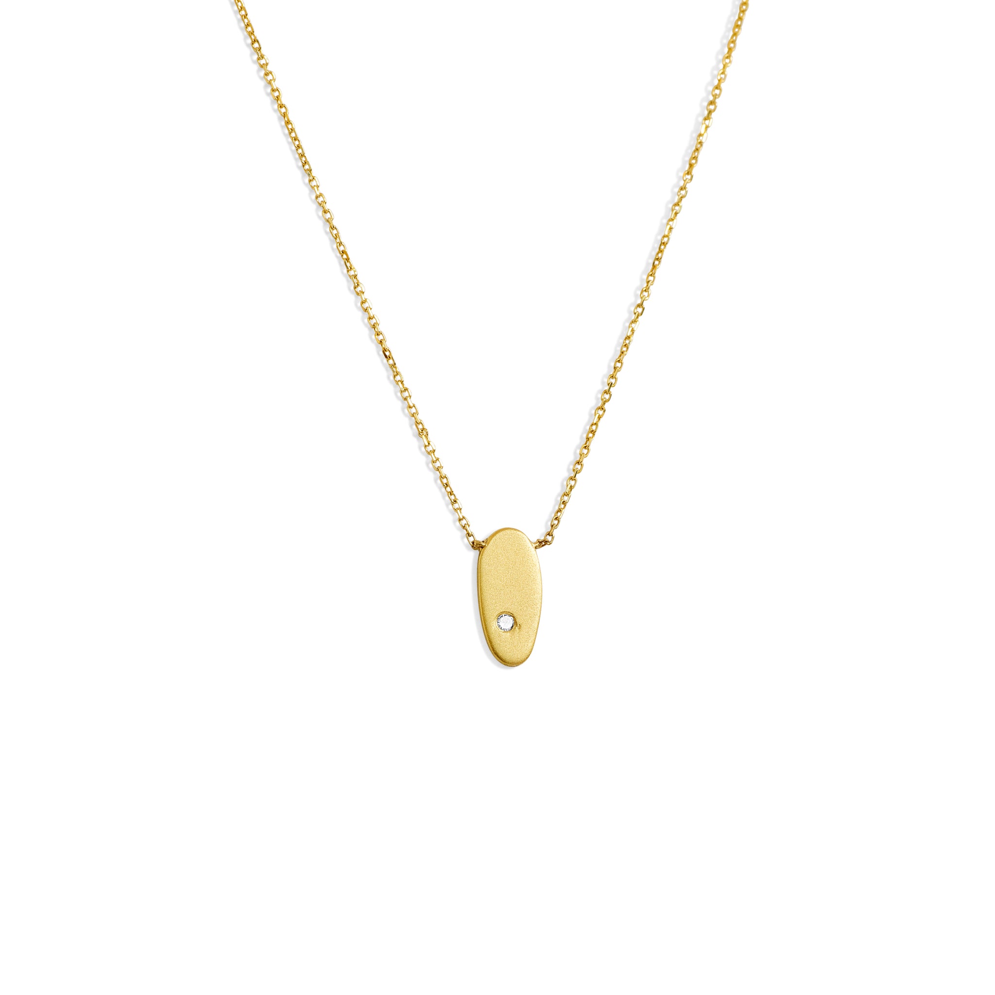 oval (21") diamond totem necklace