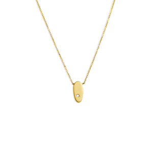 oval (21") diamond totem necklace