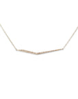 14k yellow gold with brown diamonds diamond trace necklace