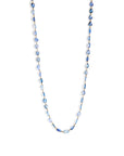  rose-cut blue sapphire necklace