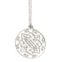 sterling silver / 27" silver chain arabesque medallion