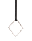 sterling silver on 34" leather cord portail pendant