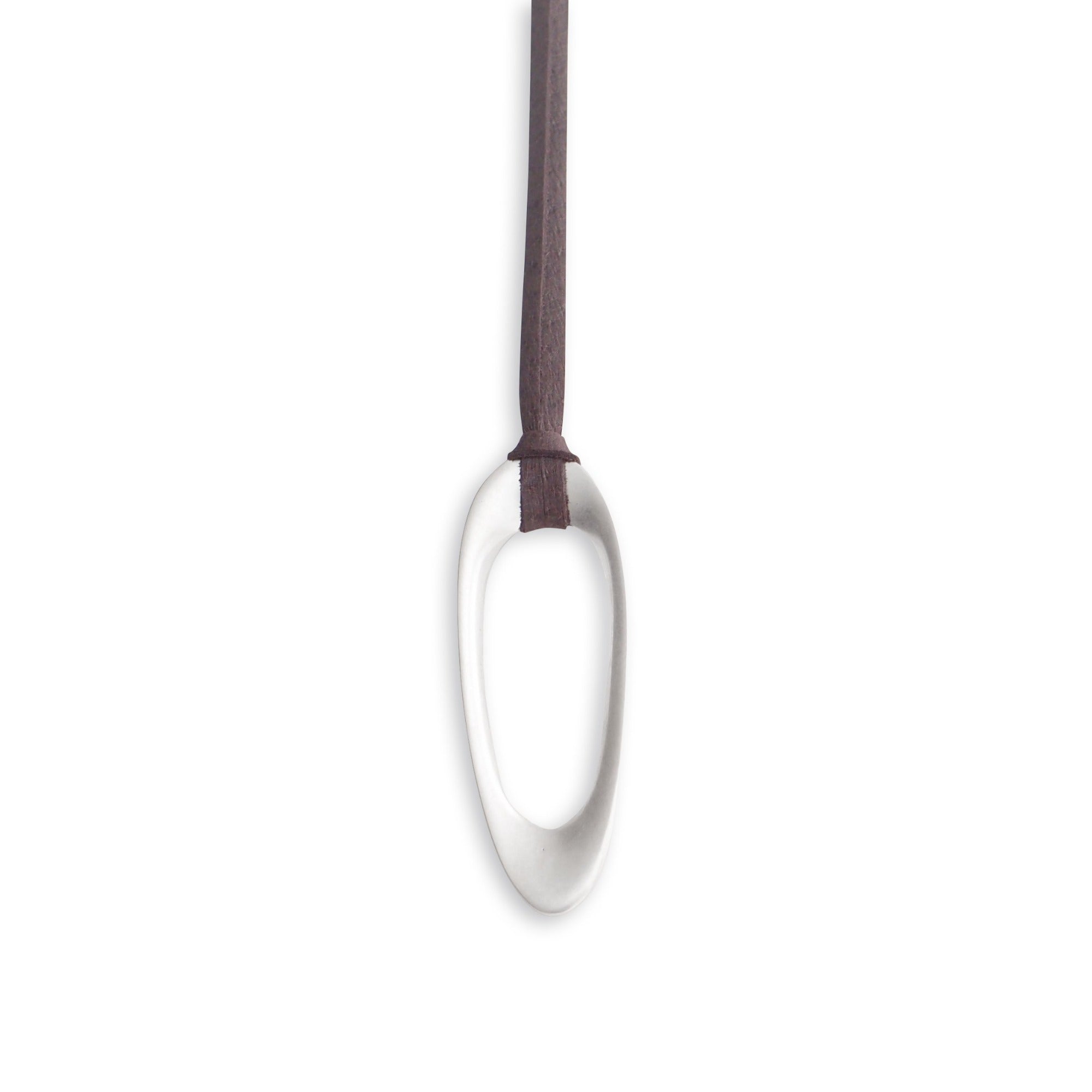 sterling silver long oculus amulet