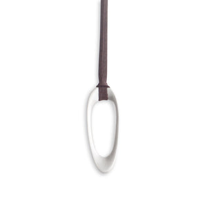 sterling silver long oculus amulet