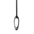 sterling silver plated in black rhodium long oculus amulet