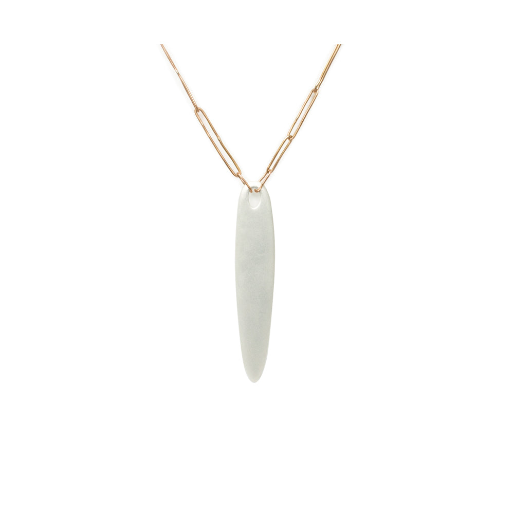 sterling silver with 18k rose gold totem amulet