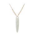 sterling silver with 18k rose gold totem amulet