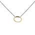 18k yellow gold floating torque pendant