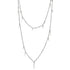 sterling silver/oxidized silver / 18" small point scatter necklace