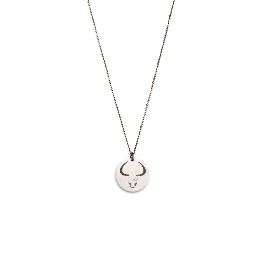 Taurus / sterling silver / oxidized sterling silver zodiac charms
