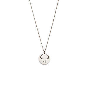 Taurus / sterling silver / oxidized sterling silver zodiac charms
