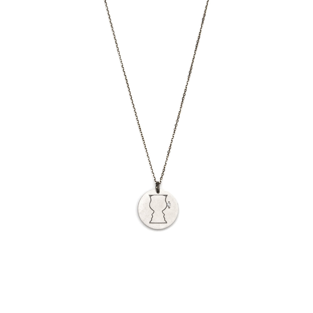 Gemini / sterling silver / oxidized sterling silver zodiac charms