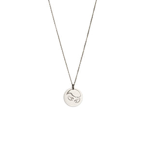 Cancer / sterling silver / oxidized sterling silver zodiac charms