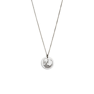 Virgo / sterling silver / oxidized sterling silver zodiac charms