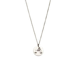 Libra / sterling silver / oxidized sterling silver zodiac charms
