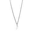 sterling silver/oxi chain vertical shard necklace