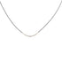sterling silver/oxidized silver chain mirror arpent necklace