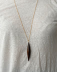  wood ficelle necklace