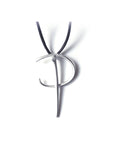 P / sterling silver lettres pendant