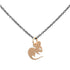 rat / 14k gold / oxidized silver chinese zodiac charms