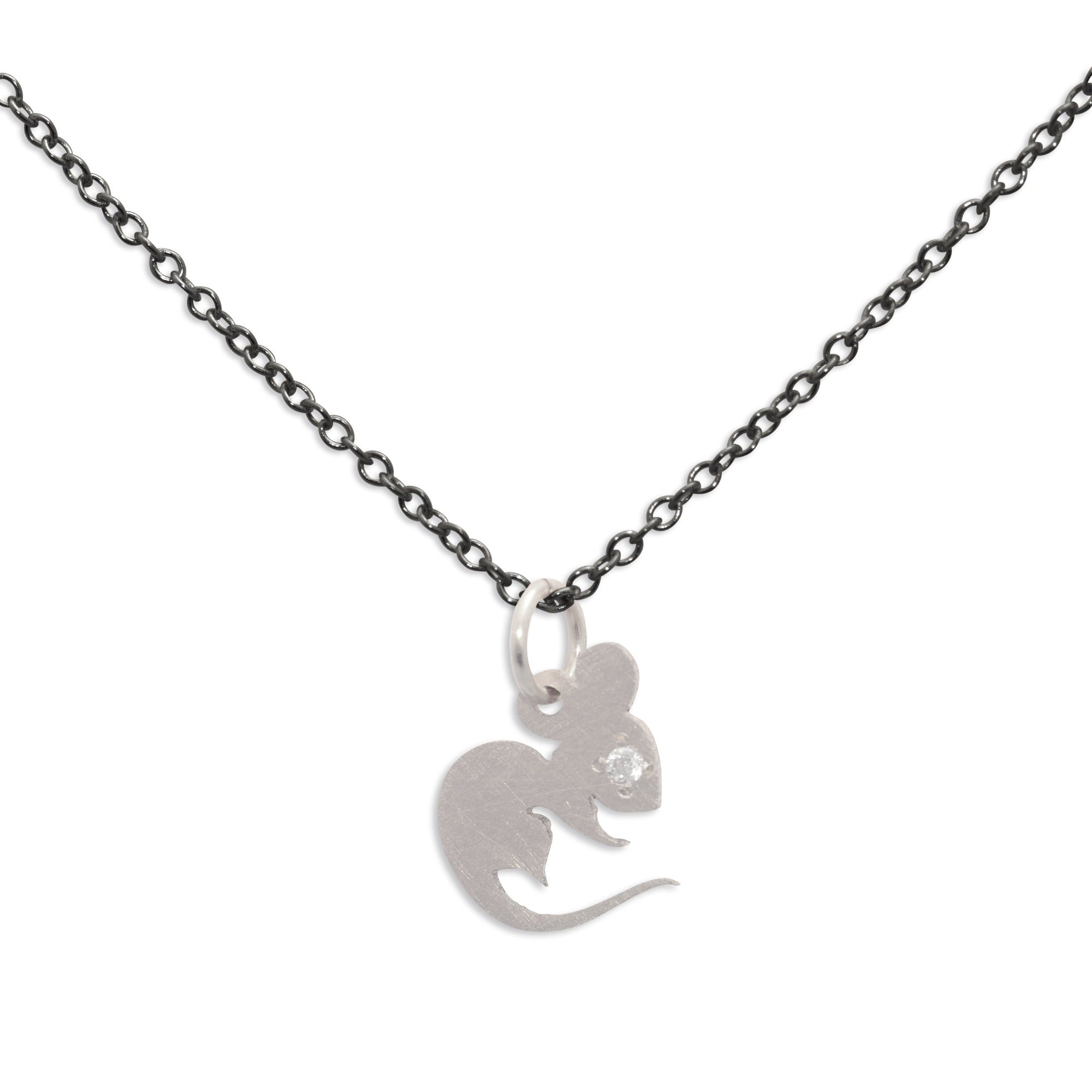 rat / sterling silver / oxidized silver chinese zodiac charms