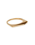 bronze / pyramid shard stacking rings