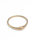 14k yellow gold / matte / 5 swell stacking rings