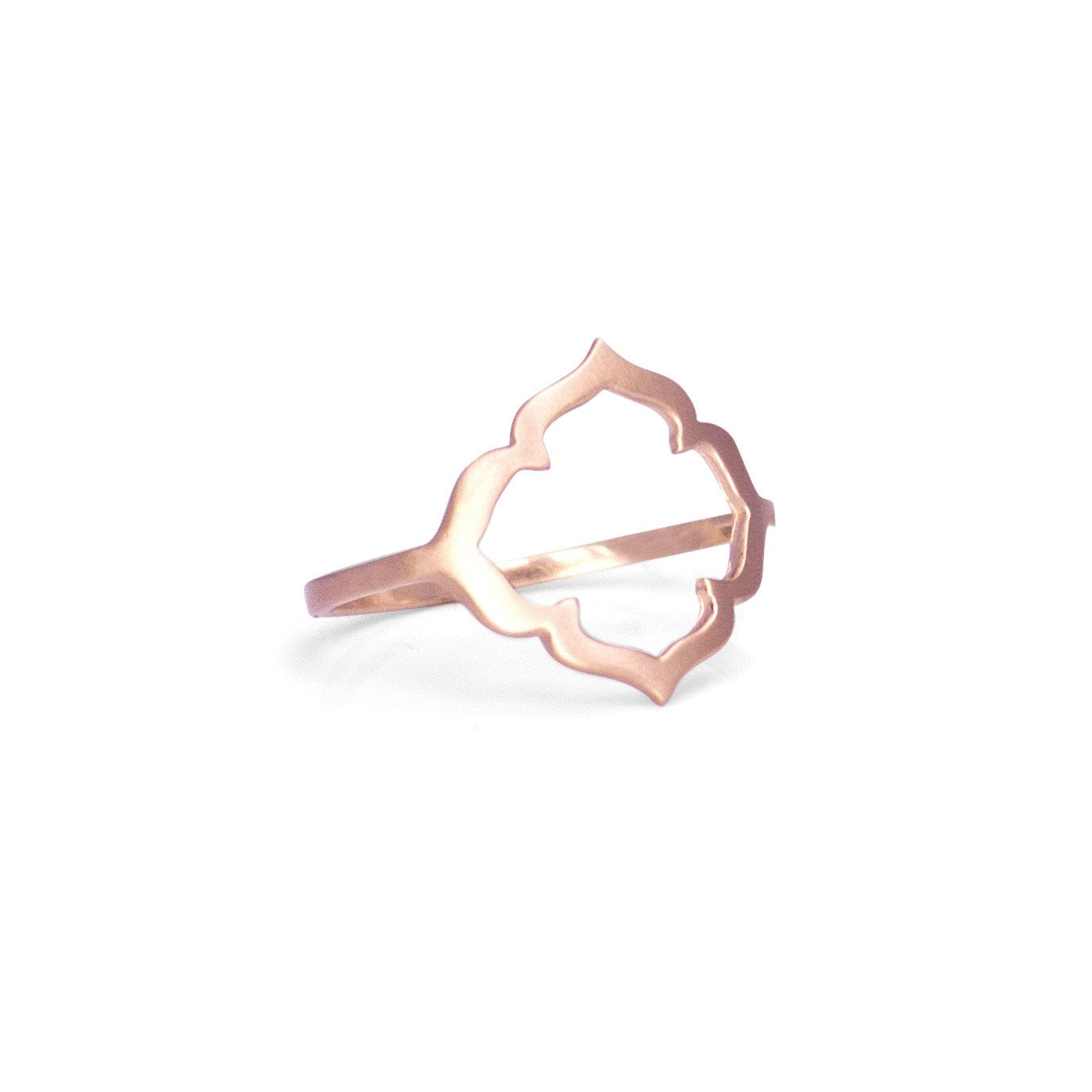 14k rose gold / 5 clover ring