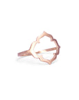 14k rose gold / 5 clover ring