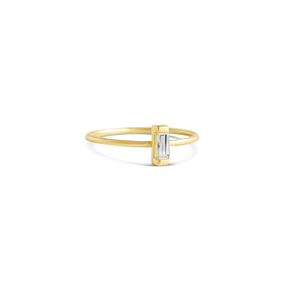  baguette diamond stacking ring