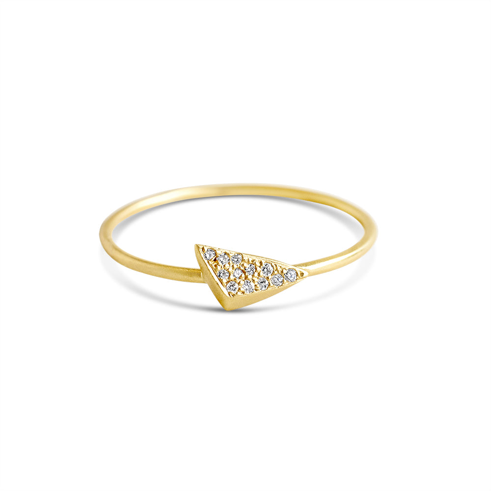 medium/0.7ct / 18k yellow gold / 5 pavé torque stacking rings