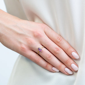  pink sapphire stacking ring
